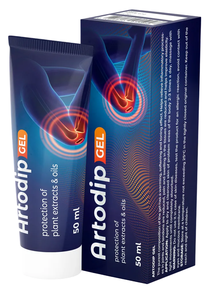 Artodip Gel – Tube und Verpackung, 50 ml
